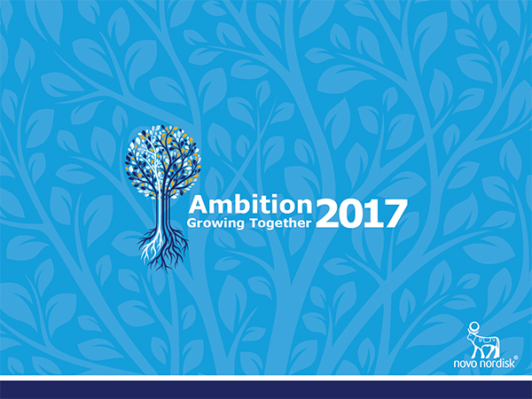 עיצוב שער מצגת. ארוע NOVO NORDISK 2017
