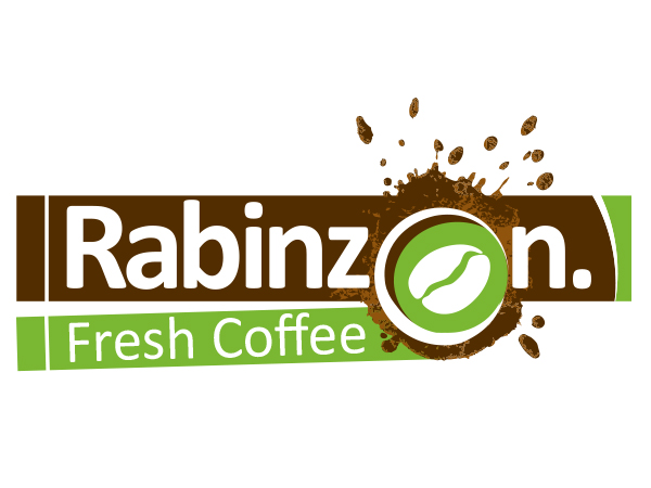עיצוב לוגו קפה רבינזון