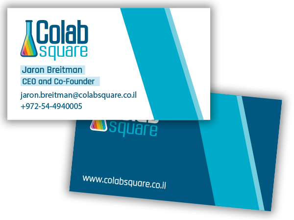 עיצוב כרטיס ביקור, Colab square