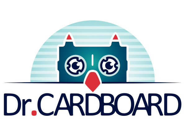 עיצוב לוגו DR. CARDBOARD, משקפי תלת מימד