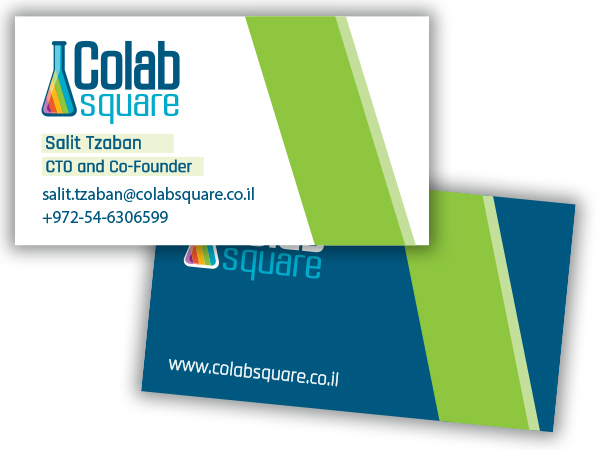 עיצוב כרטיס ביקור, Colab square