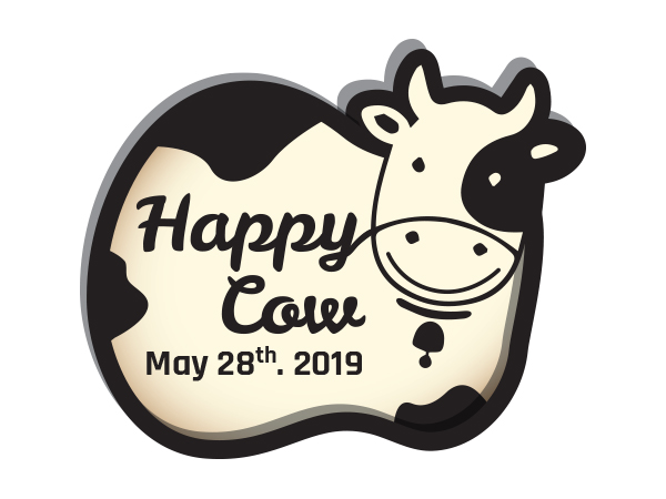עיצוב לוגו ארוע Happy Cow