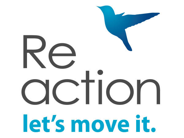 עיצוב לוגו Re action קבוצת ריצה וטריאתלון