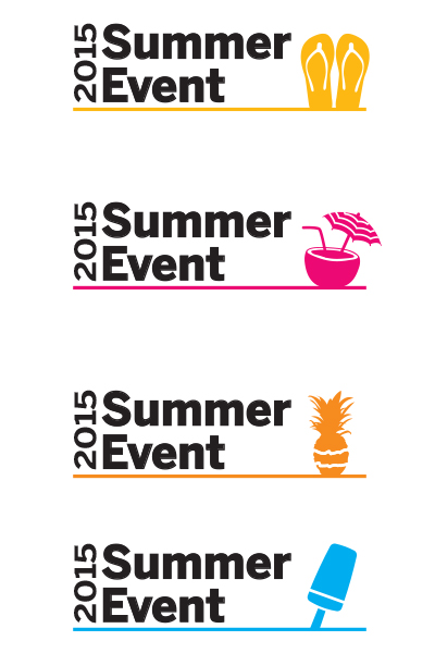 עיצוב לוגואים. ארוע קיץ 2015