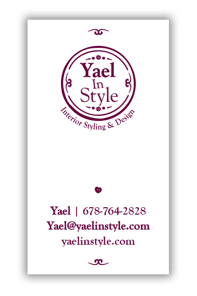עיצוב כרטיס ביקור, Yael in Style